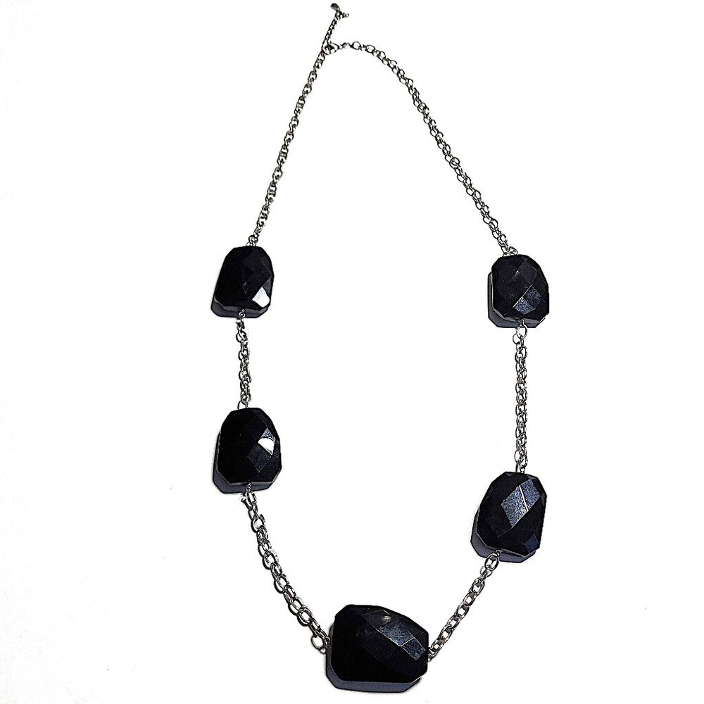 Chunky black Onyx necklace